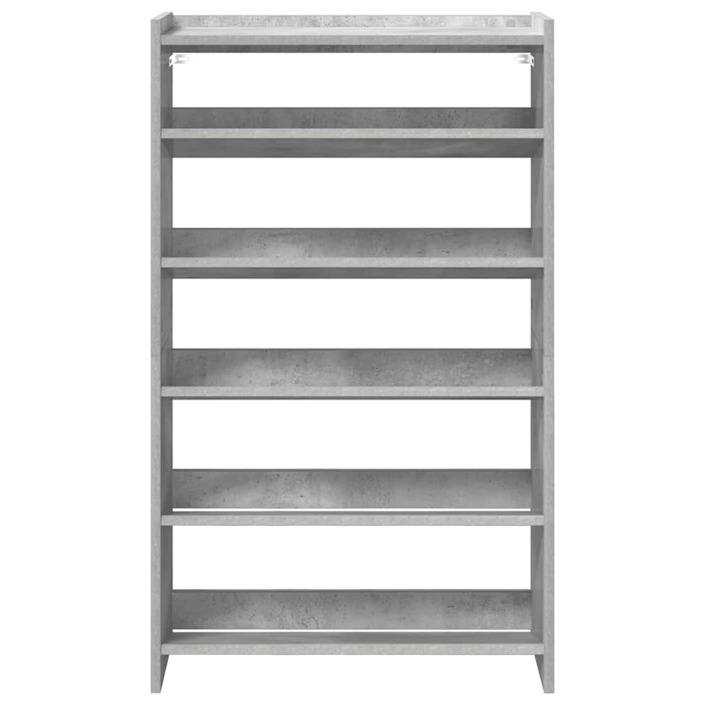 Schoenenrek 60x25x81 cm bewerkt hout betongrijs is nu te koop bij PeponiXL, paradijselijk wonen!