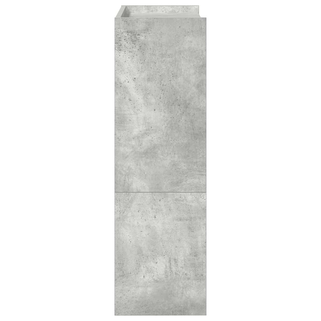 Schoenenrek 60x25x81 cm bewerkt hout betongrijs is nu te koop bij PeponiXL, paradijselijk wonen!