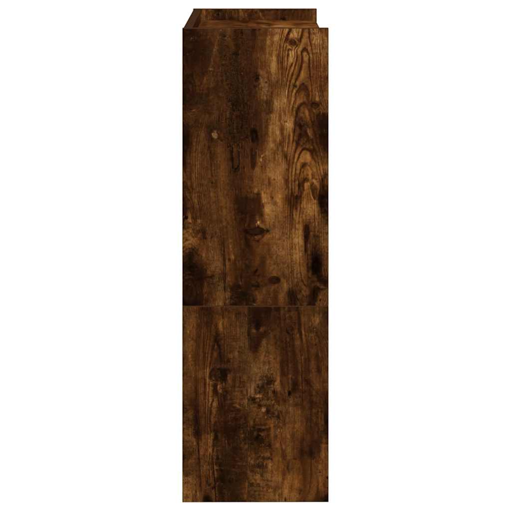 Schoenenrek 60x25x81 cm bewerkt hout gerookt eikenkleurig is nu te koop bij PeponiXL, paradijselijk wonen!