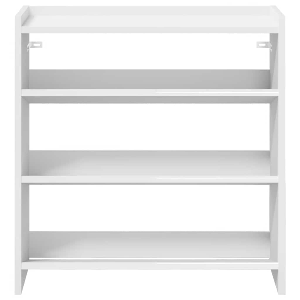 Schoenenrek 60x25x62 cm bewerkt hout wit is nu te koop bij PeponiXL, paradijselijk wonen!