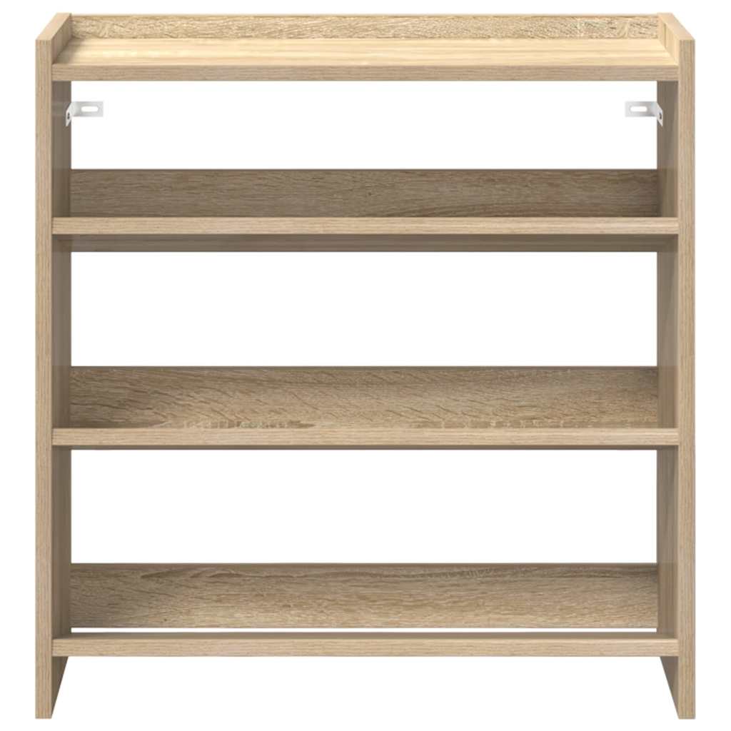 Schoenenrek 60x25x62 cm bewerkt hout sonoma eikenkleurig is nu te koop bij PeponiXL, paradijselijk wonen!