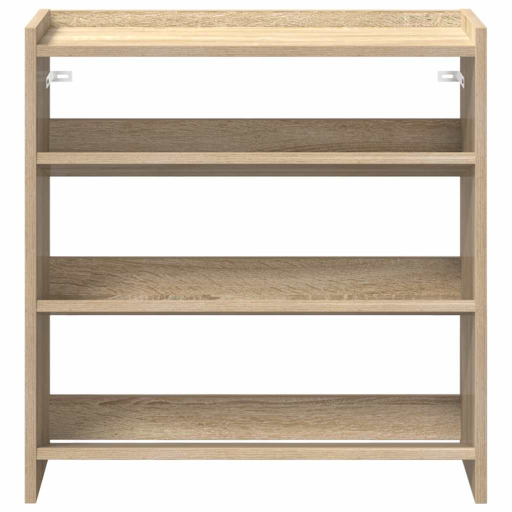 Schoenenrek 60x25x62 cm bewerkt hout sonoma eikenkleurig is nu te koop bij PeponiXL, paradijselijk wonen!