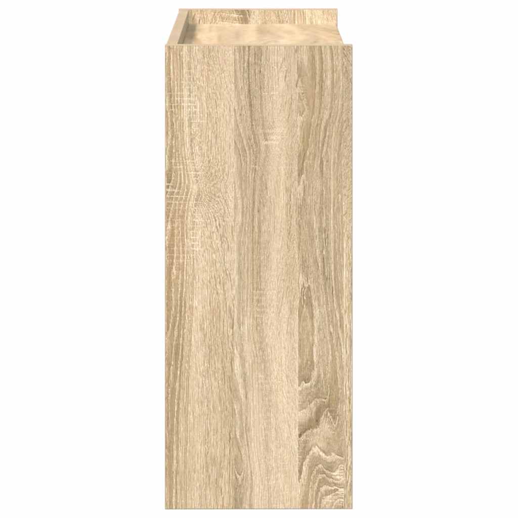 Schoenenrek 60x25x62 cm bewerkt hout sonoma eikenkleurig is nu te koop bij PeponiXL, paradijselijk wonen!