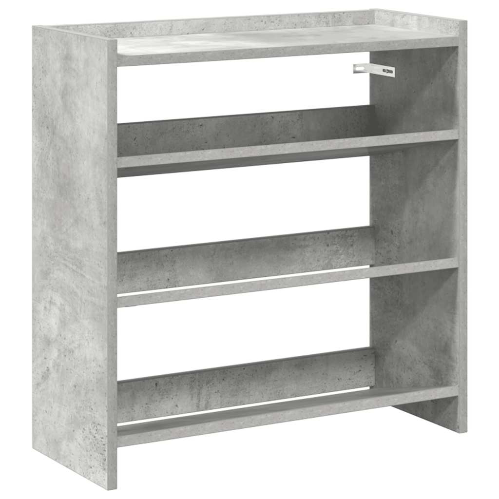Schoenenrek 60x25x62 cm bewerkt hout betongrijs is nu te koop bij PeponiXL, paradijselijk wonen!