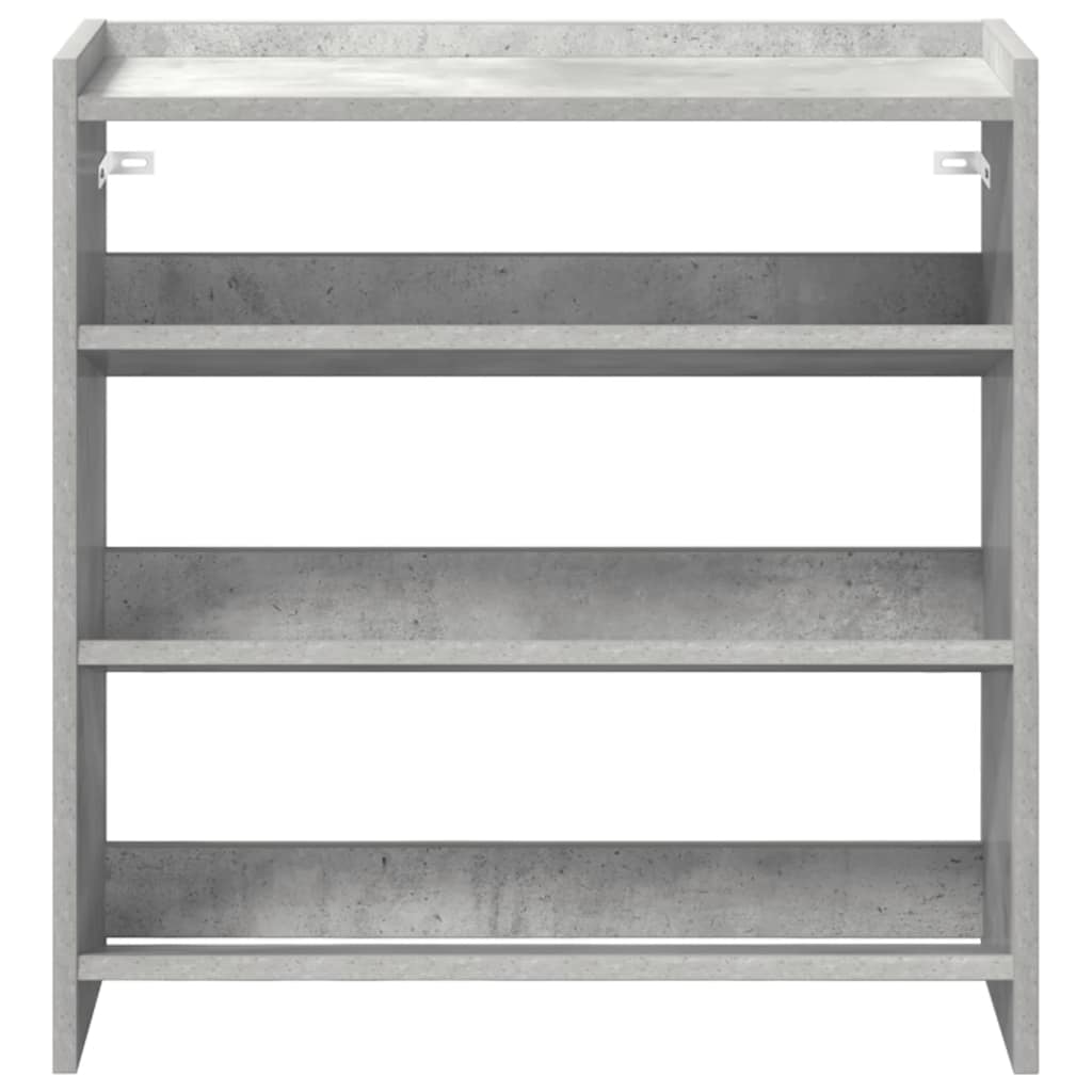 Schoenenrek 60x25x62 cm bewerkt hout betongrijs is nu te koop bij PeponiXL, paradijselijk wonen!