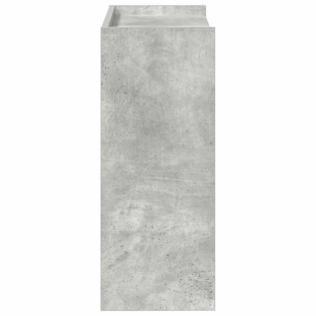 Schoenenrek 60x25x62 cm bewerkt hout betongrijs is nu te koop bij PeponiXL, paradijselijk wonen!