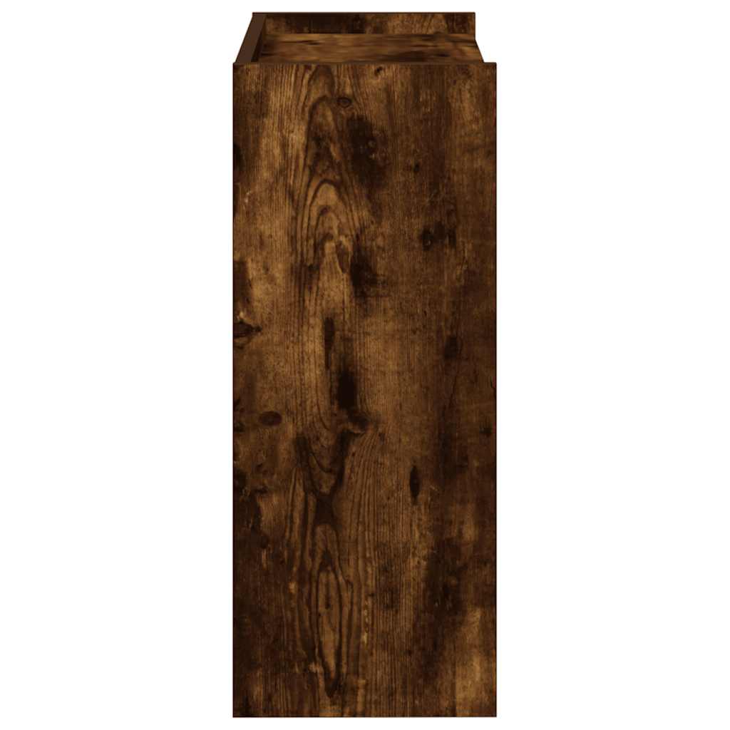 Schoenenrek 60x25x62 cm bewerkt hout gerookt eikenkleurig is nu te koop bij PeponiXL, paradijselijk wonen!
