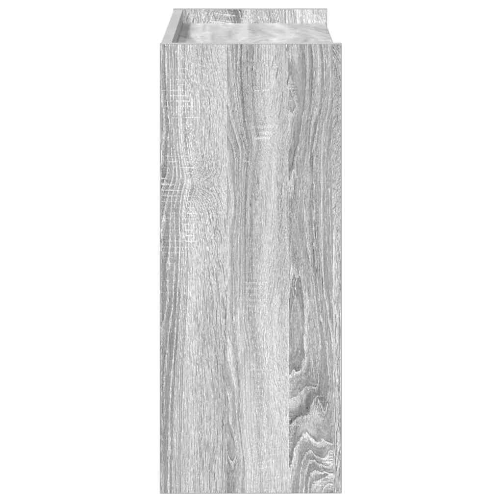 Schoenenrek 60x25x62 cm bewerkt hout grijs sonoma eikenkleurig is nu te koop bij PeponiXL, paradijselijk wonen!