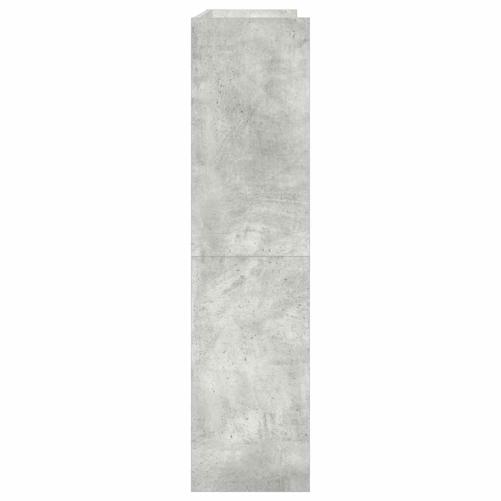 Schoenenkast 80x25x100 cm bewerkt hout betongrijs is nu te koop bij PeponiXL, paradijselijk wonen!