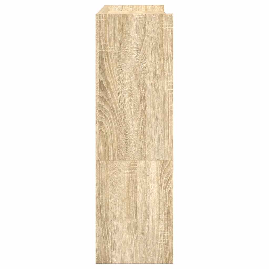 Schoenenrek 80x25x81 cm bewerkt hout sonoma eikenkleurig is nu te koop bij PeponiXL, paradijselijk wonen!