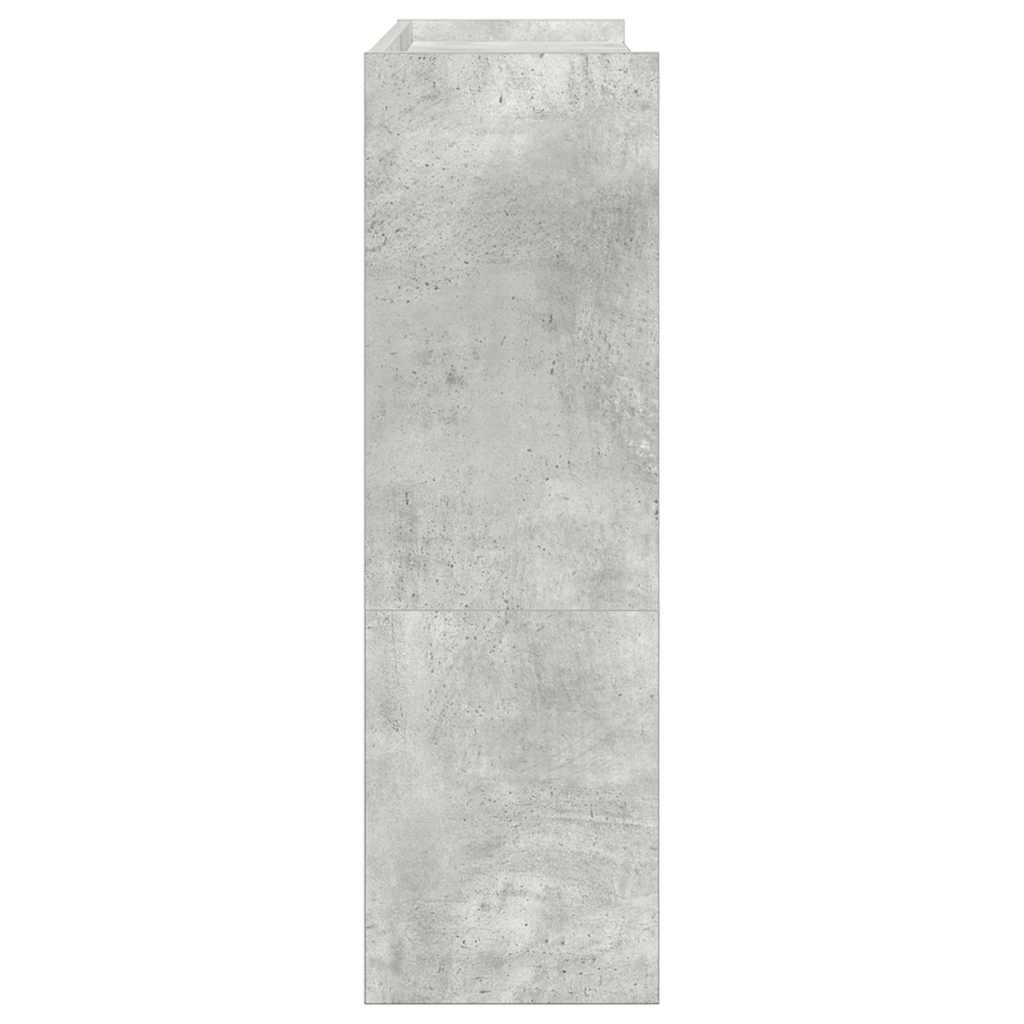Schoenenrek 80x25x81 cm bewerkt hout betongrijs is nu te koop bij PeponiXL, paradijselijk wonen!
