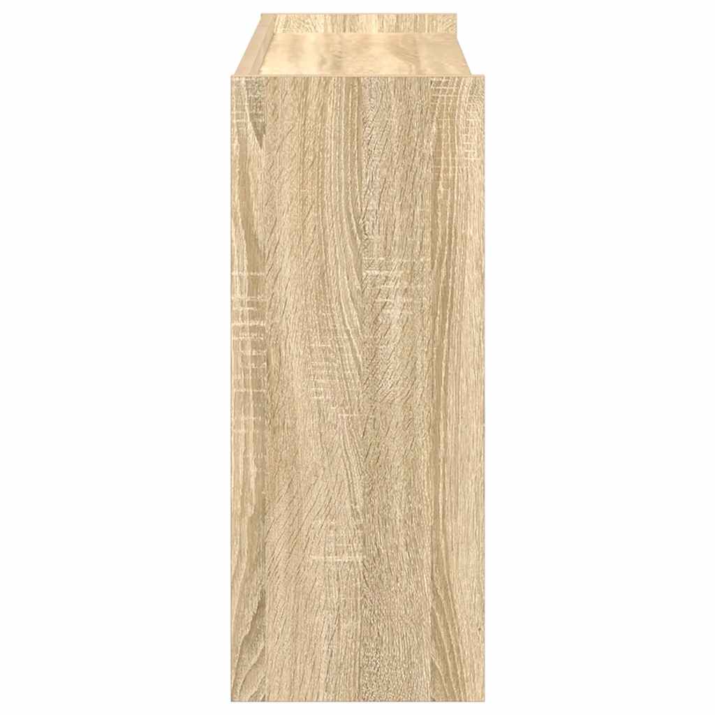 Schoenenrek 80x25x62 cm bewerkt hout sonoma eikenkleurig is nu te koop bij PeponiXL, paradijselijk wonen!