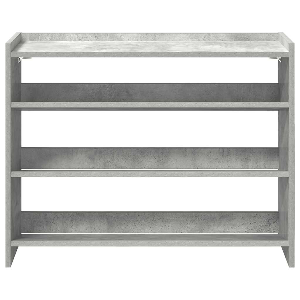 Schoenenrek 80x25x62 cm bewerkt hout betongrijs is nu te koop bij PeponiXL, paradijselijk wonen!
