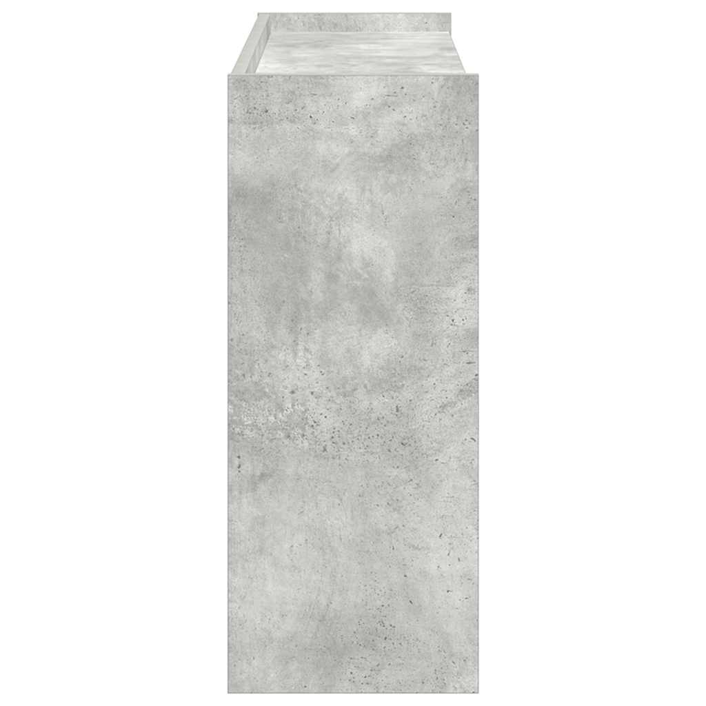 Schoenenrek 80x25x62 cm bewerkt hout betongrijs is nu te koop bij PeponiXL, paradijselijk wonen!