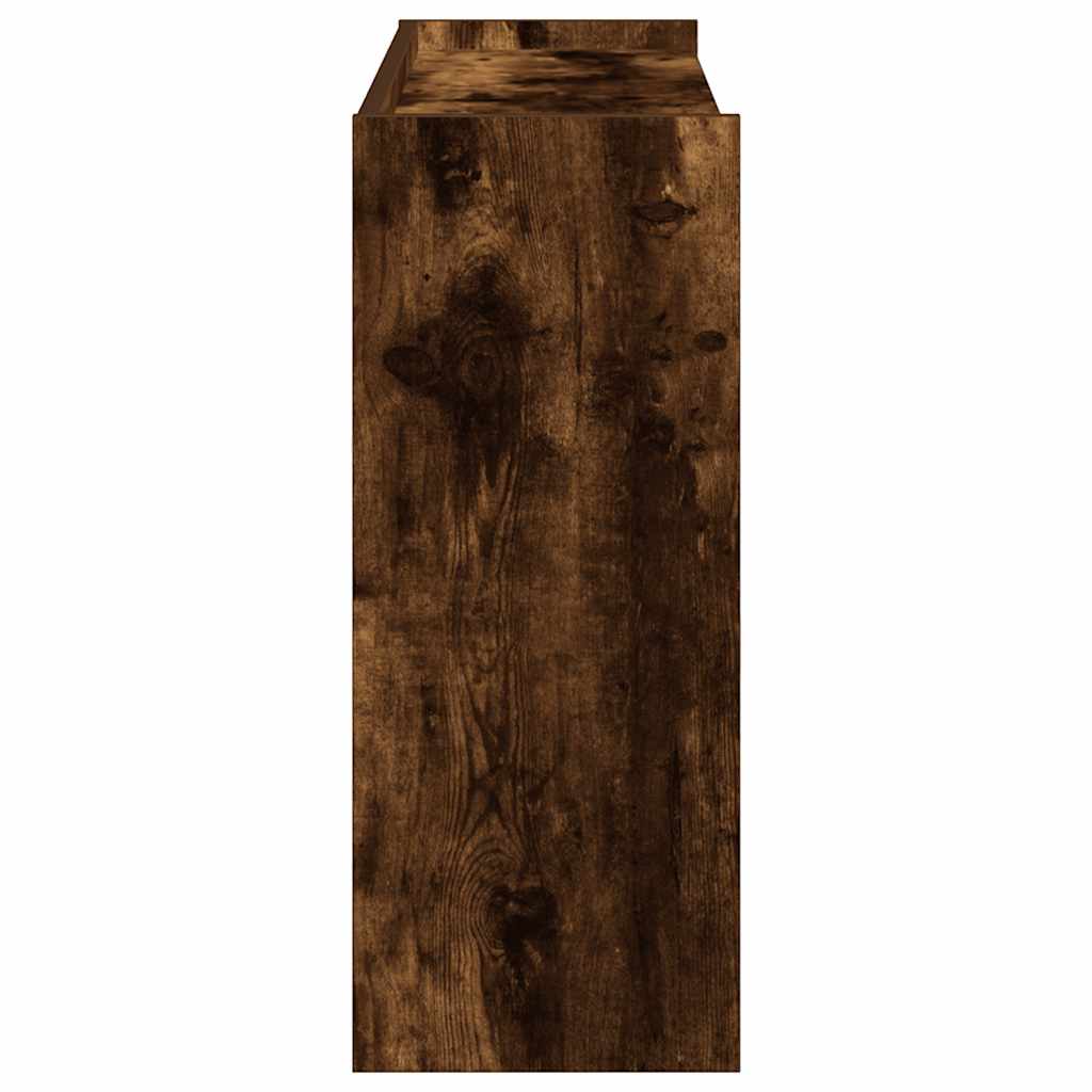 Schoenenrek 80x25x62 cm bewerkt hout gerookt eikenkleurig is nu te koop bij PeponiXL, paradijselijk wonen!