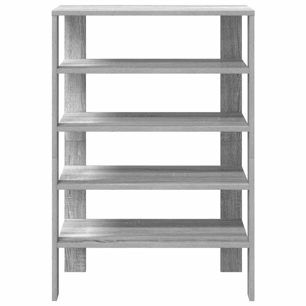 Schoenenrek 60x30x98 cm bewerkt hout grijs sonoma is nu te koop bij PeponiXL, paradijselijk wonen!