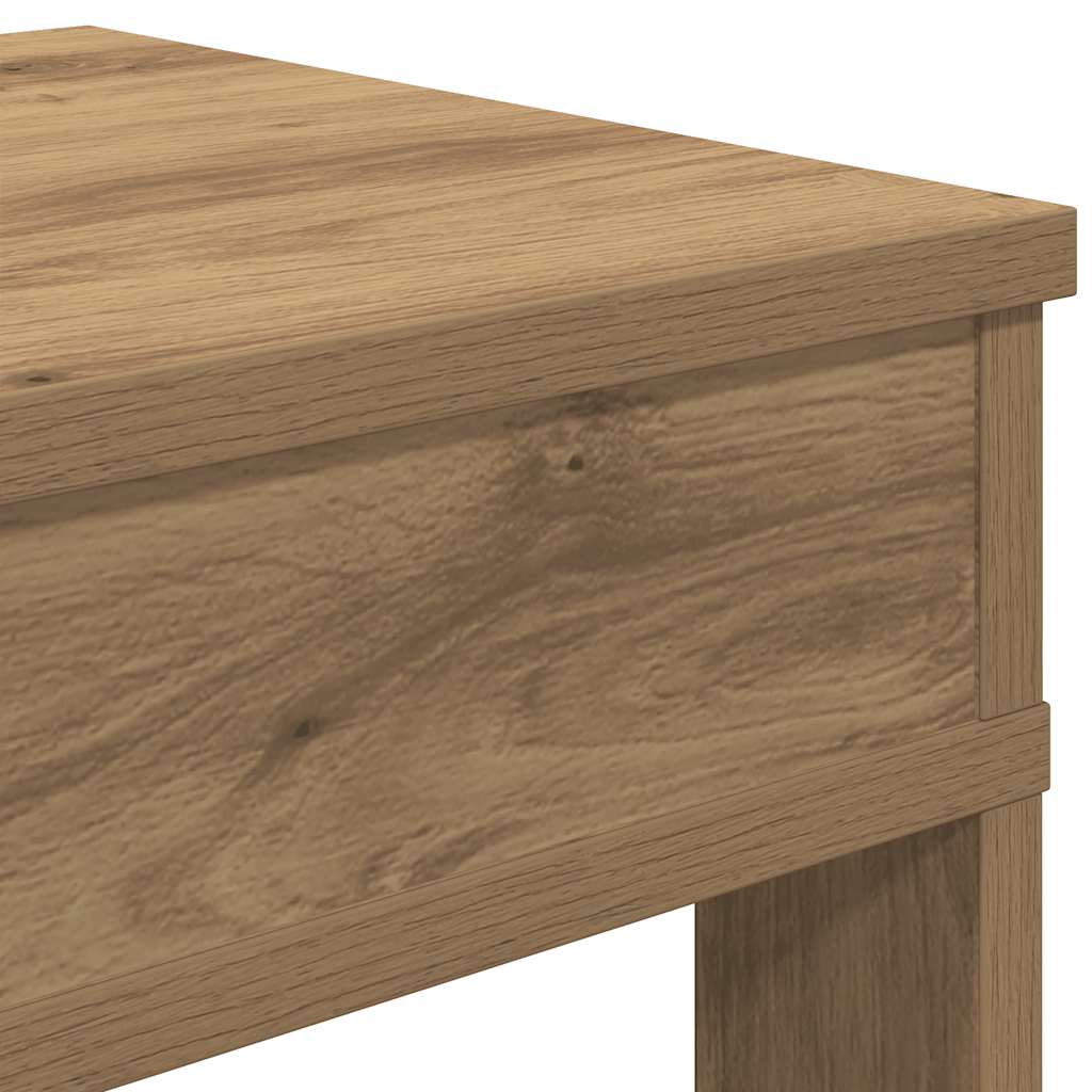 Schoenenrek 60x30x98 cm bewerkt hout artisanaal eikenkleur is nu te koop bij PeponiXL, paradijselijk wonen!
