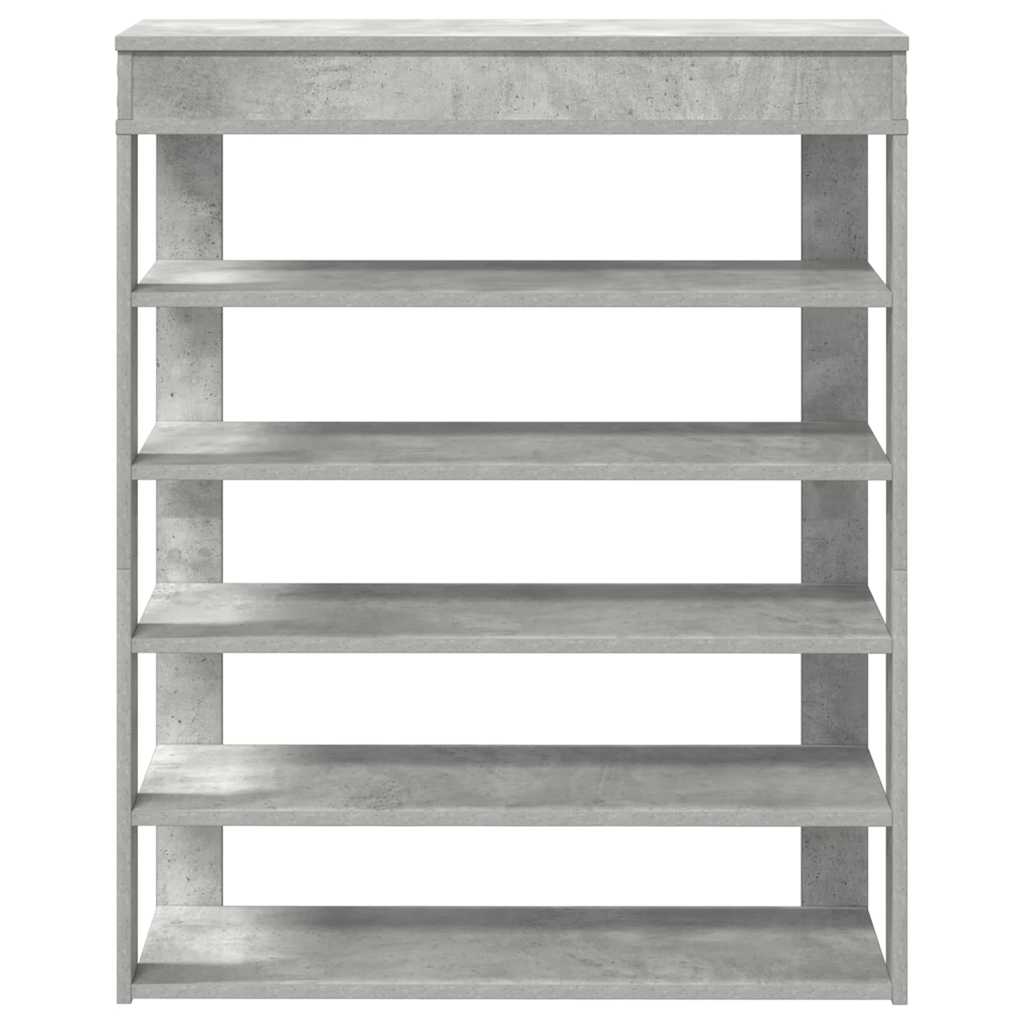 Schoenenrek 80x30x98 cm bewerkt hout betongrijs is nu te koop bij PeponiXL, paradijselijk wonen!