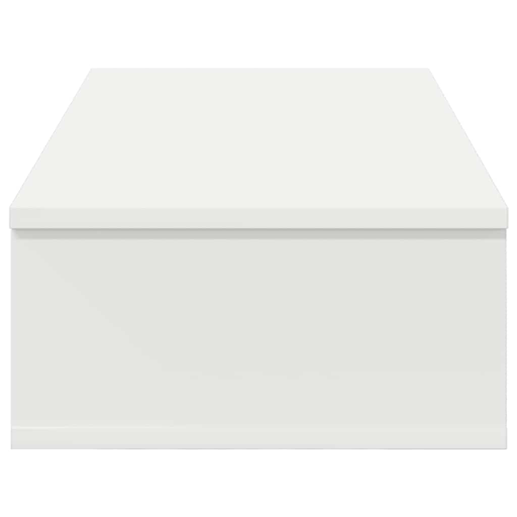 Wandschap met lades 80x34x17 cm bewerkt hout wit is nu te koop bij PeponiXL, paradijselijk wonen!