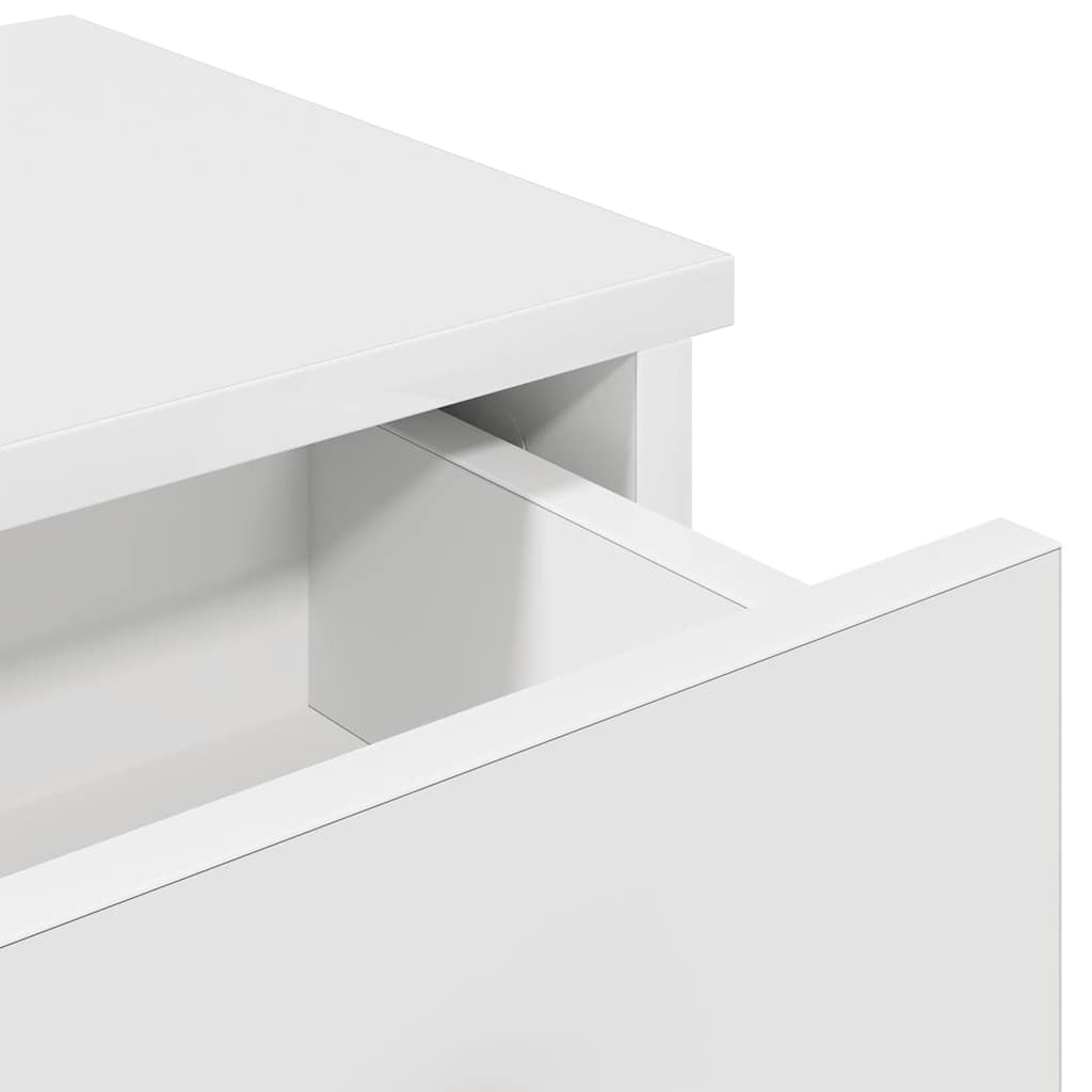 Wandschap met lades 80x34x17 cm bewerkt hout wit is nu te koop bij PeponiXL, paradijselijk wonen!