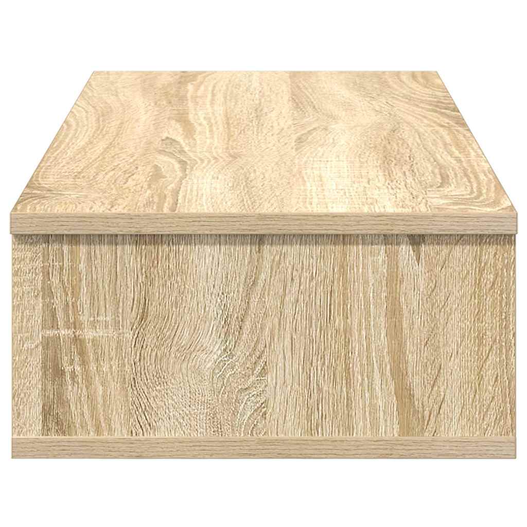 Wandschap met lades 80x34x17 cm bewerkt hout sonoma eikenkleur is nu te koop bij PeponiXL, paradijselijk wonen!