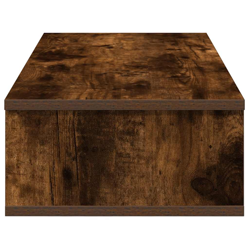 Wandschap met lades 80x31x17 cm bewerkt hout gerookt eikenkleur is nu te koop bij PeponiXL, paradijselijk wonen!
