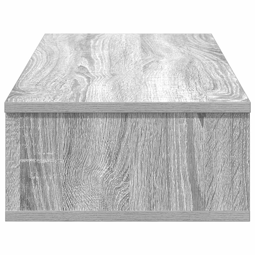 Wandschap met lades 80x31x17 cm bewerkt hout grijs sonoma eiken is nu te koop bij PeponiXL, paradijselijk wonen!