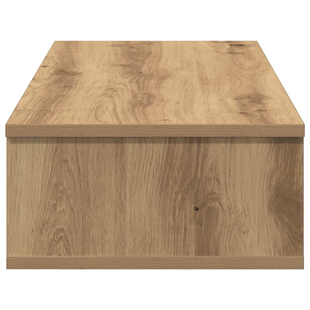 Wandschap met lades 80x31x17 cm bewerkt hout artisanaal eiken is nu te koop bij PeponiXL, paradijselijk wonen!
