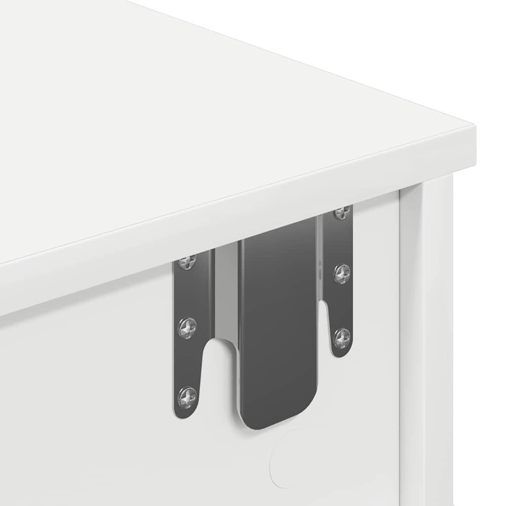 Wandschap met lades 100x37,5x19 cm bewerkt hout wit is nu te koop bij PeponiXL, paradijselijk wonen!