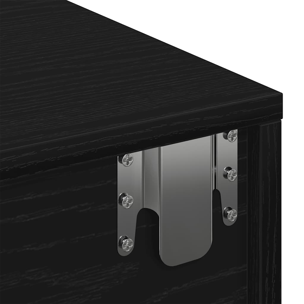 Wandschap met lades 60x26,5x15 cm bewerkt hout zwart is nu te koop bij PeponiXL, paradijselijk wonen!