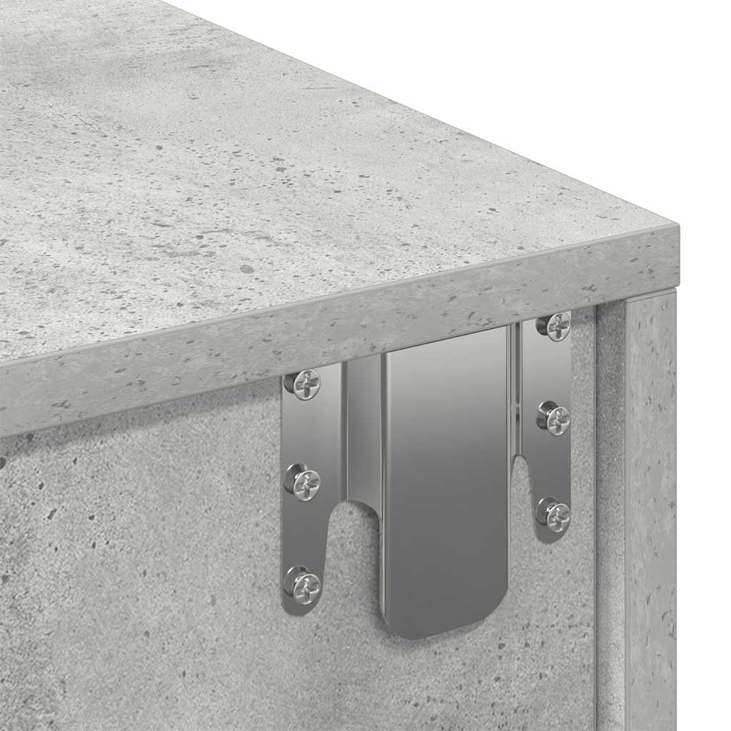 Wandschap met lades 60x26,5x15 cm bewerkt hout betongrijs is nu te koop bij PeponiXL, paradijselijk wonen!