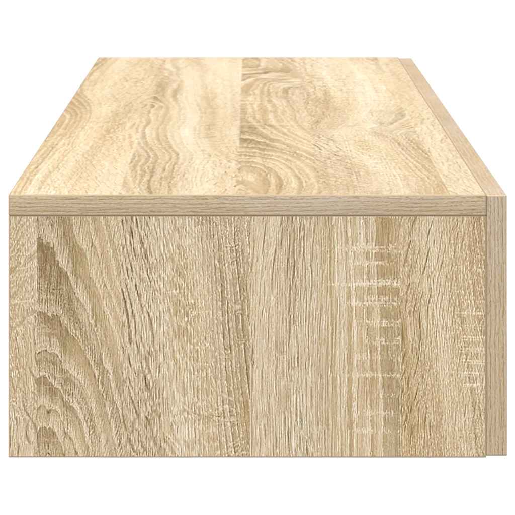 Wandschap met lades 100x36x19 cm bewerkt hout sonoma eikenkleur is nu te koop bij PeponiXL, paradijselijk wonen!