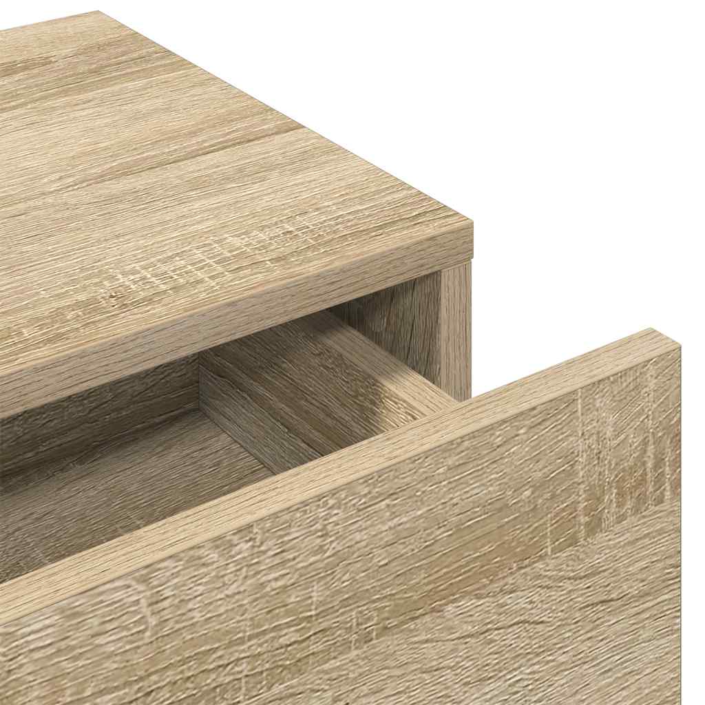 Wandschap met lades 100x36x19 cm bewerkt hout sonoma eikenkleur is nu te koop bij PeponiXL, paradijselijk wonen!