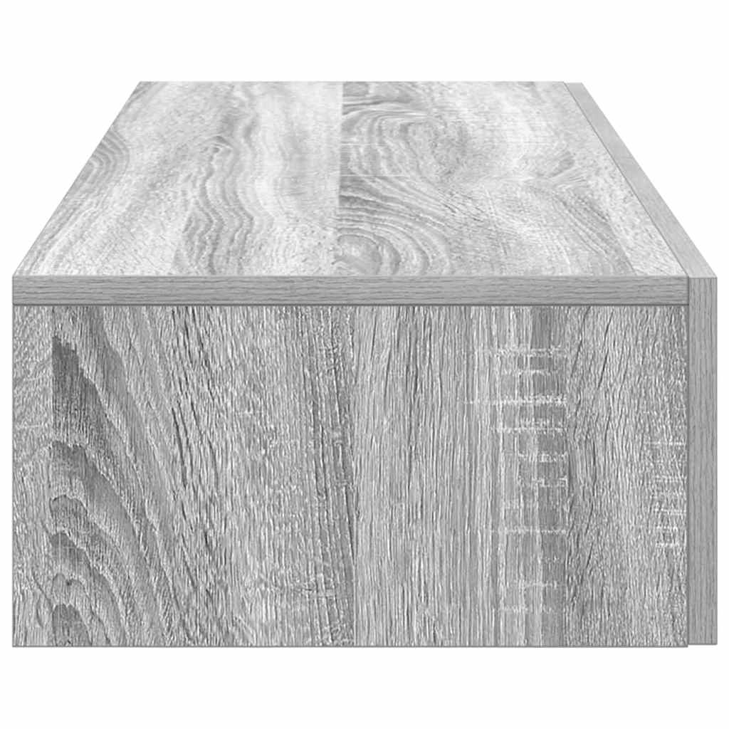 Wandschap met lades 100x36x19cm bewerkt hout grijs sonoma eiken is nu te koop bij PeponiXL, paradijselijk wonen!