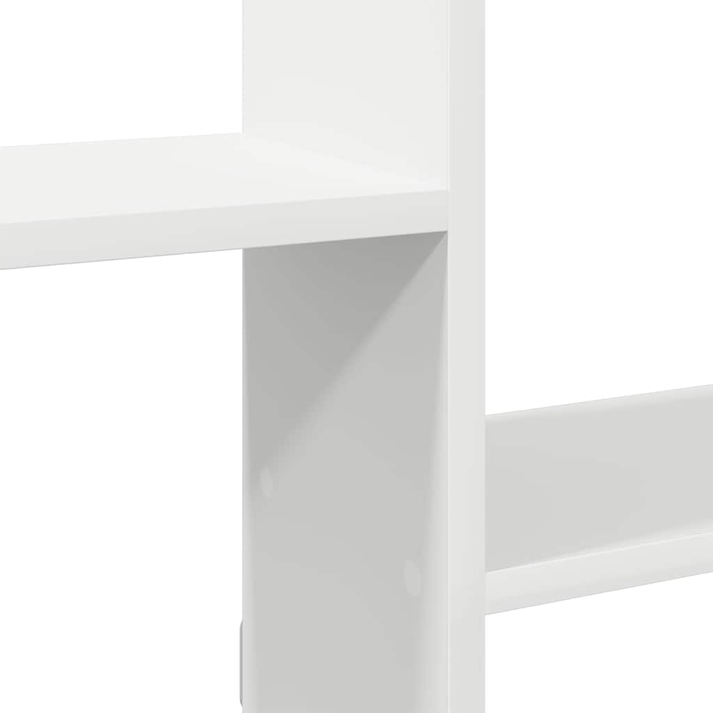 Wandschap kubus 5 vakken bewerkt hout wit is nu te koop bij PeponiXL, paradijselijk wonen!