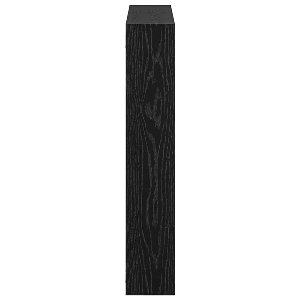 Wandschap kubus 12 vakken bewerkt hout zwart is nu te koop bij PeponiXL, paradijselijk wonen!