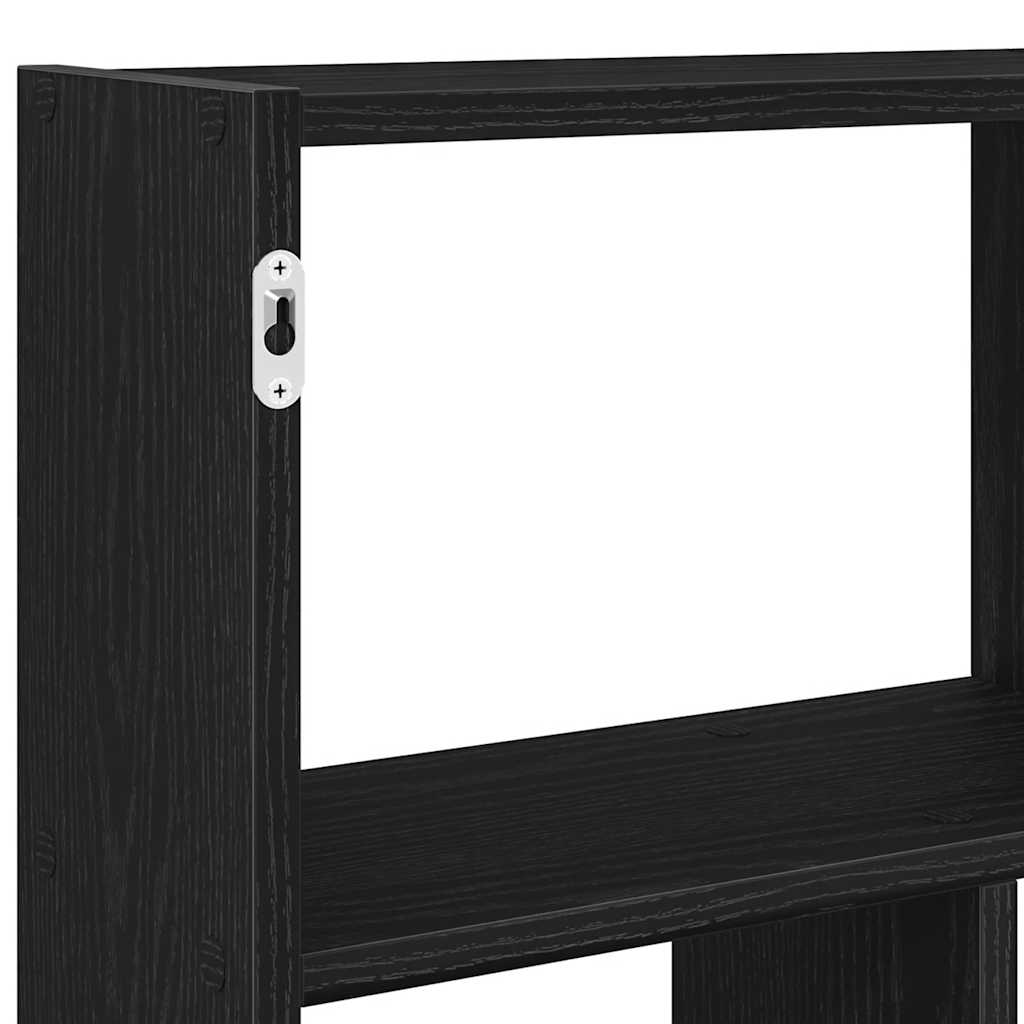 Wandschap kubus 12 vakken bewerkt hout zwart is nu te koop bij PeponiXL, paradijselijk wonen!