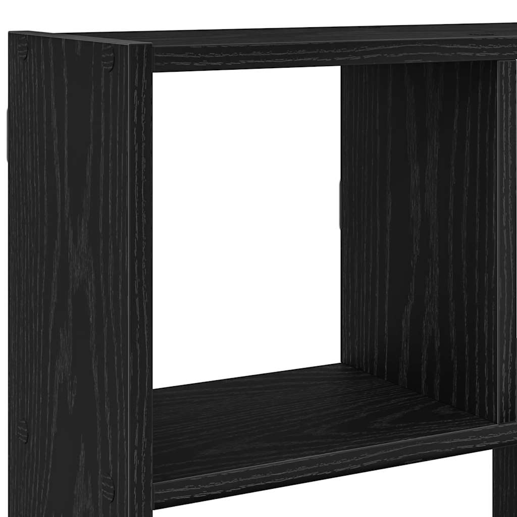 Wandschap kubus 12 vakken bewerkt hout zwart is nu te koop bij PeponiXL, paradijselijk wonen!