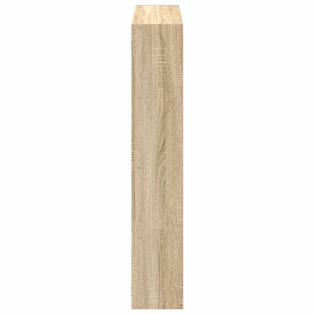 Wandschap kubus 12 vakken bewerkt hout sonoma eikenkleurig is nu te koop bij PeponiXL, paradijselijk wonen!