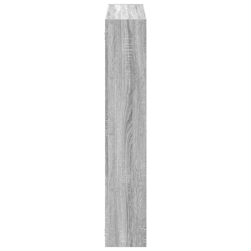 Wandschap kubus 12 vakken bewerkt hout grijs sonoma eikenkleur is nu te koop bij PeponiXL, paradijselijk wonen!