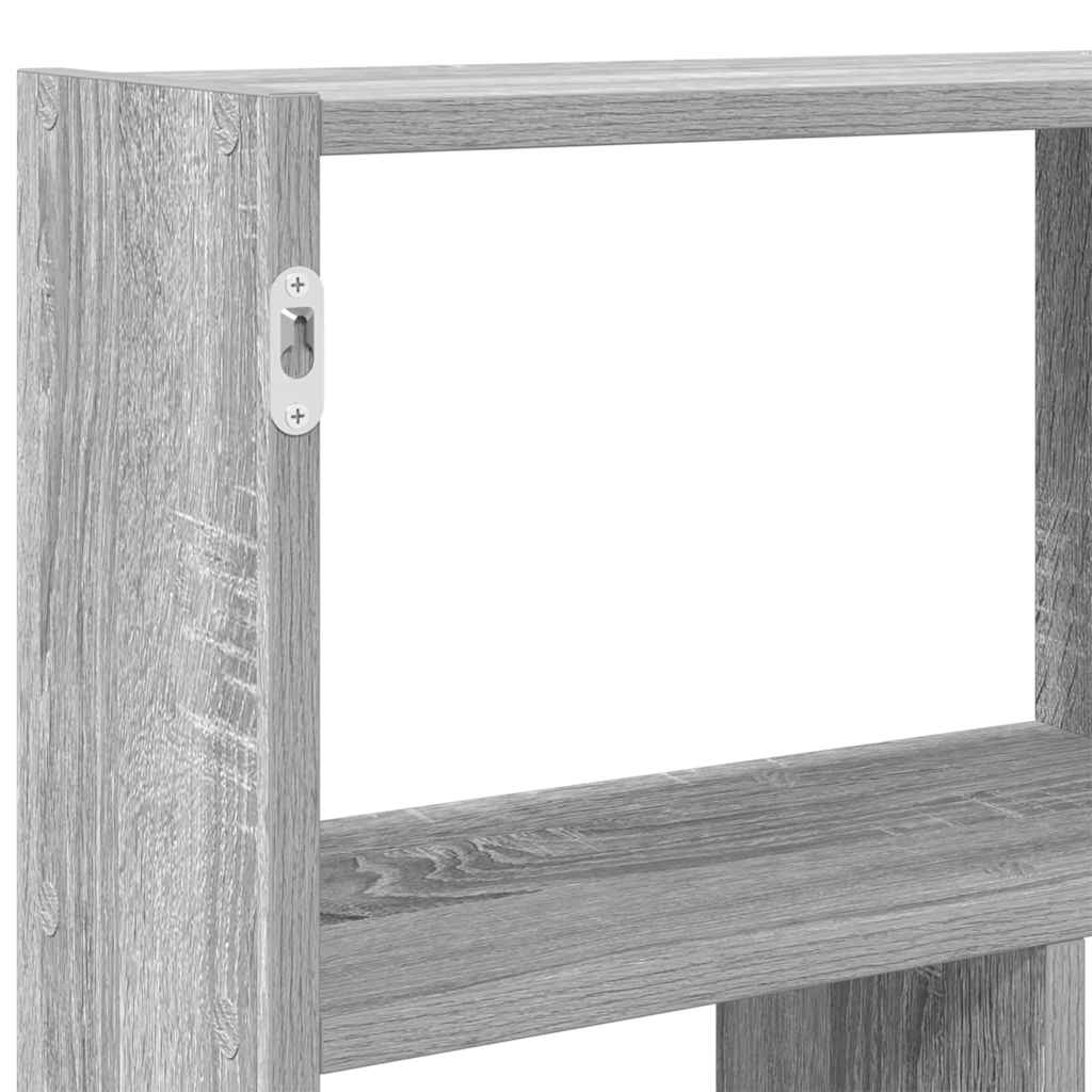 Wandschap kubus 12 vakken bewerkt hout grijs sonoma eikenkleur is nu te koop bij PeponiXL, paradijselijk wonen!