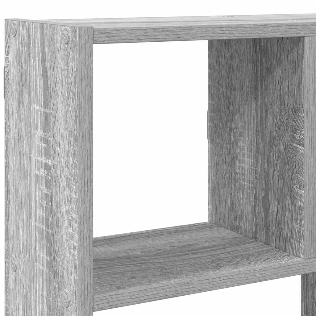 Wandschap kubus 12 vakken bewerkt hout grijs sonoma eikenkleur is nu te koop bij PeponiXL, paradijselijk wonen!