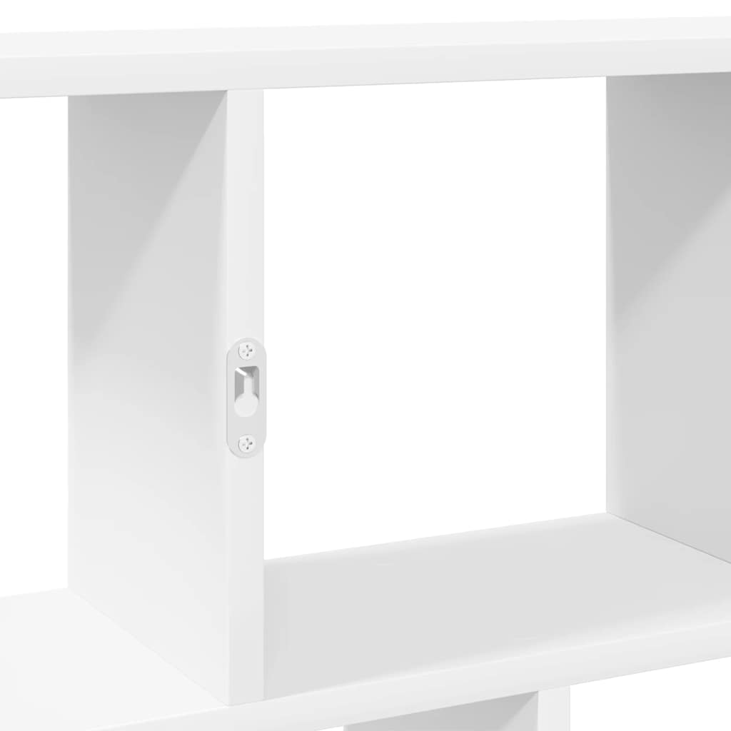 Wandschap kubus 12 vakken bewerkt hout wit is nu te koop bij PeponiXL, paradijselijk wonen!