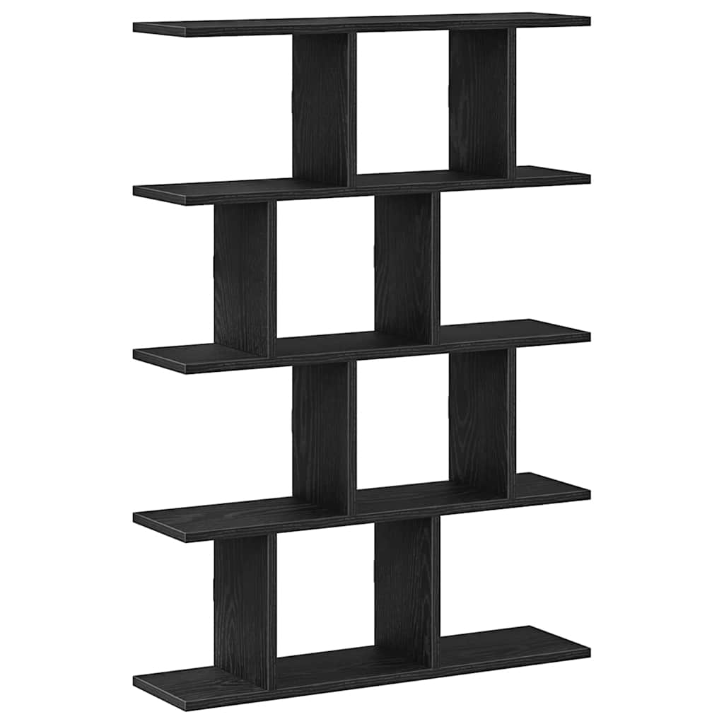 Wandschap kubus 12 vakken bewerkt hout zwart is nu te koop bij PeponiXL, paradijselijk wonen!