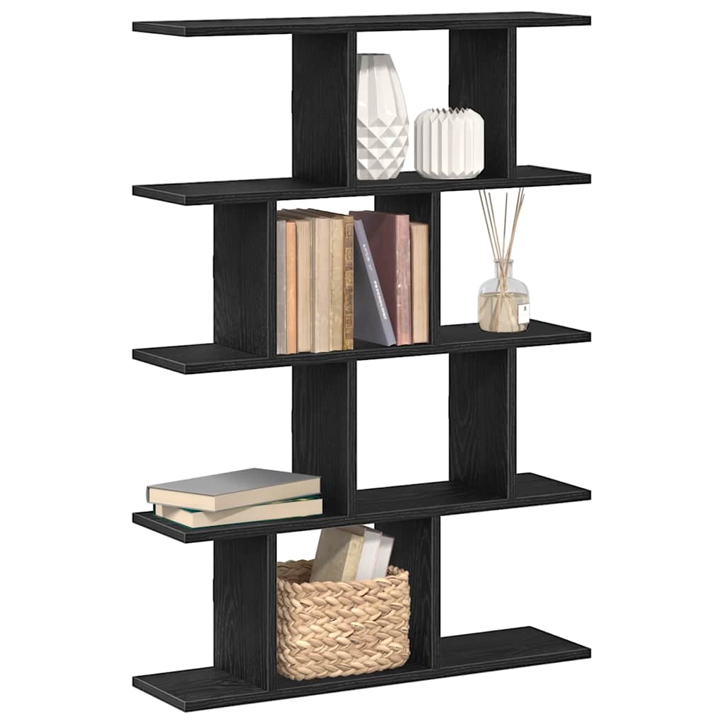 Wandschap kubus 12 vakken bewerkt hout zwart is nu te koop bij PeponiXL, paradijselijk wonen!