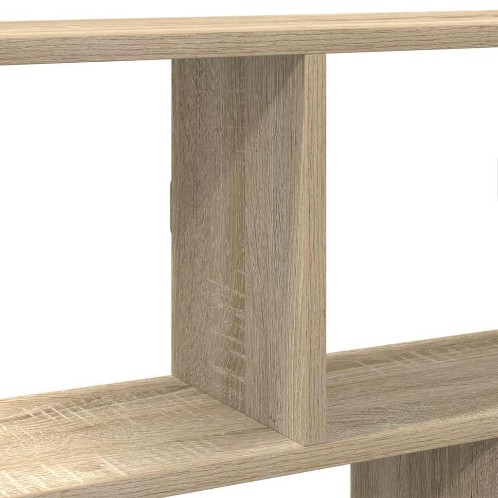 Wandschap kubus 12 vakken bewerkt hout sonoma eikenkleurig is nu te koop bij PeponiXL, paradijselijk wonen!