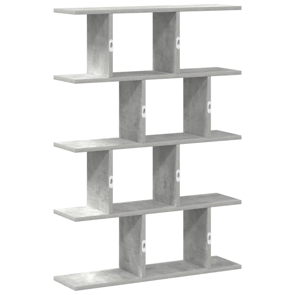 Wandschap kubus 12 vakken bewerkt hout betongrijs is nu te koop bij PeponiXL, paradijselijk wonen!