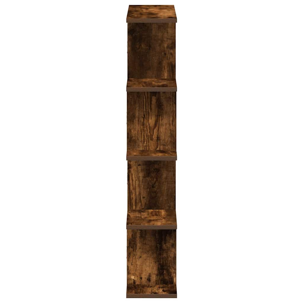 Wandschap kubus 12 vakken bewerkt hout gerookt eikenkleurig is nu te koop bij PeponiXL, paradijselijk wonen!