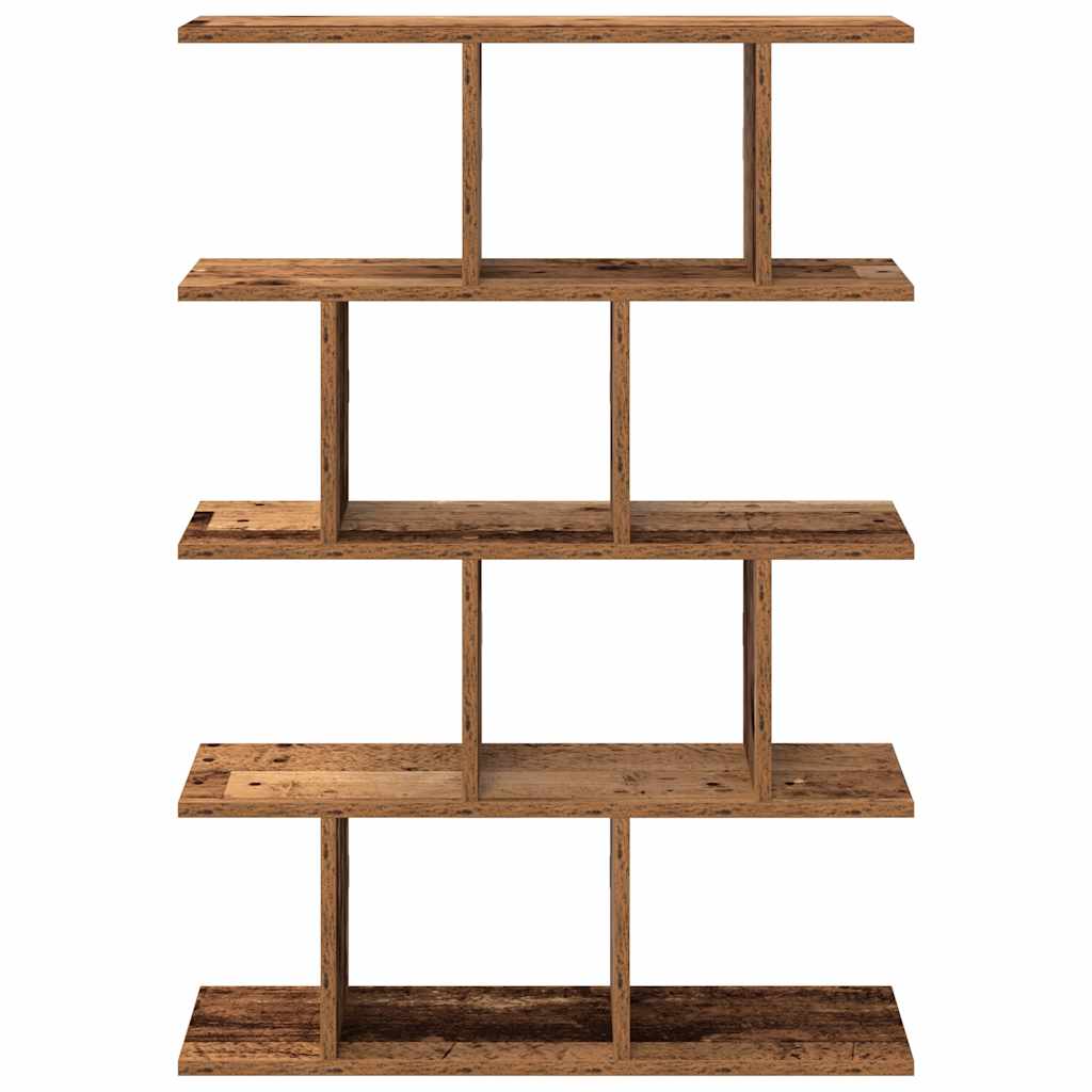 Wandschap kubus 12 vakken bewerkt hout oud houtkleurig is nu te koop bij PeponiXL, paradijselijk wonen!