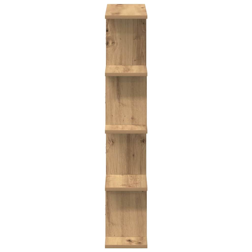 Wandschap kubus 12 vakken bewerkt hout artisanaal eikenkleurig is nu te koop bij PeponiXL, paradijselijk wonen!